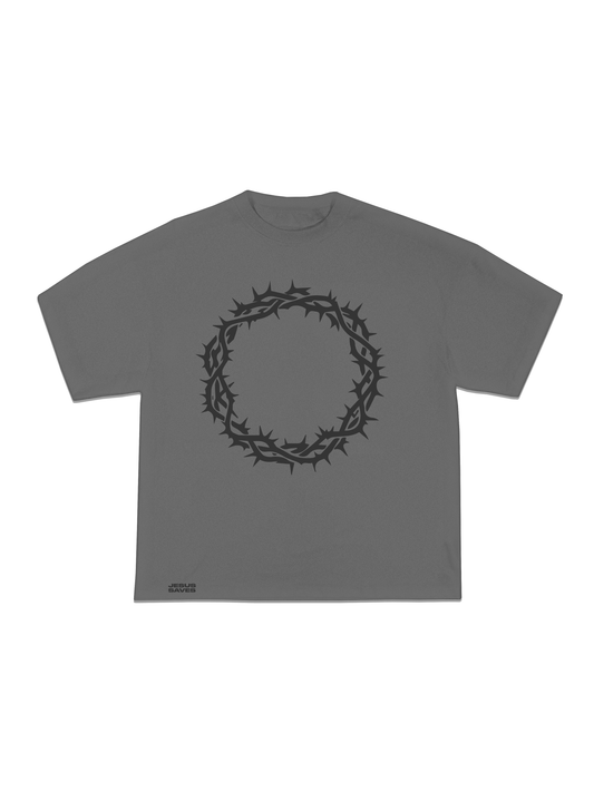 Crown of Thornes Tee in Charcoal
